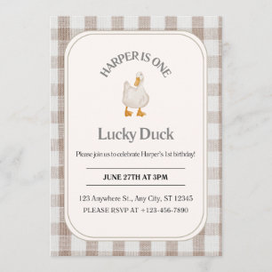 Duck Birthday Invitation