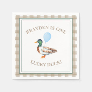 Duck Birthday Napkin