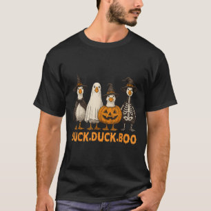 Duck Boo Funny Cute Soky Halloween Family Goose Pu T-Shirt