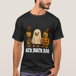 Duck Boo Spooky Halloween Goose Pumpkin  T-Shirt