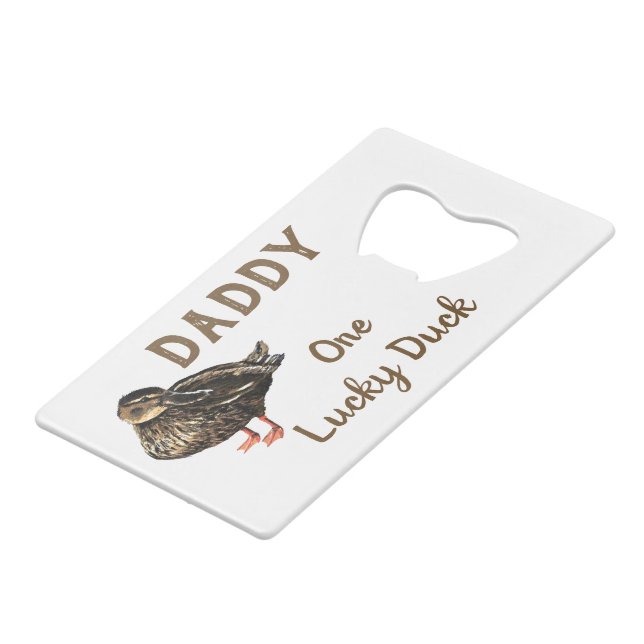 Duck Bottle Opener Credit Card Bottle Opener (Back Angled)