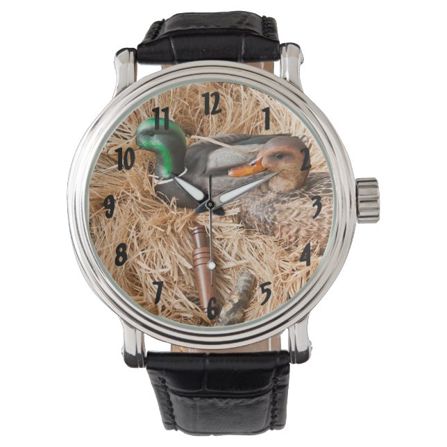 Duck Call Mallard Drake Hunting Hunters Quac Watch (Front)