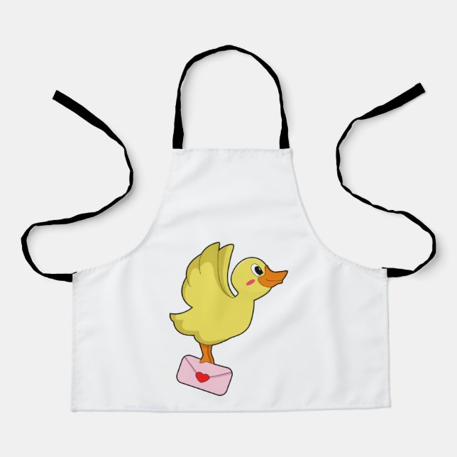 Duck Carrier pigeon Letter Apron (Front)