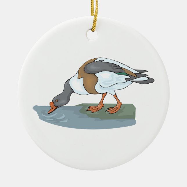 Duck Ceramic Ornament (Front)