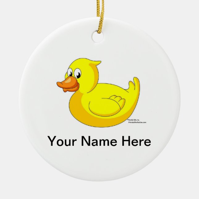 Duck Ceramic Ornament (Front)