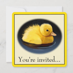 Duck Chick Birthday Party Invitation