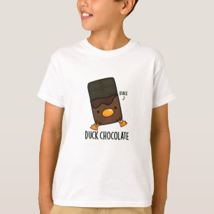 Duck Chocolate Funny Dark Chocolate Pun T-Shirt