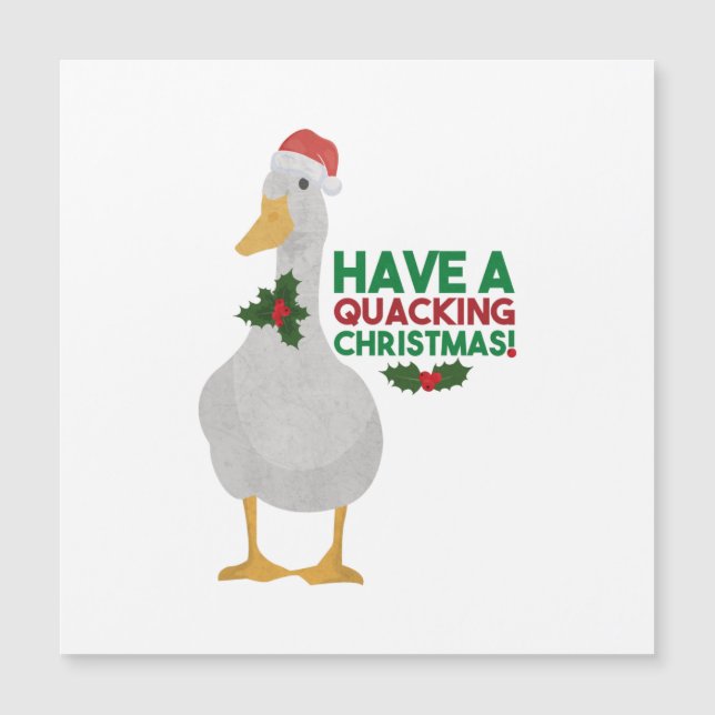 Duck Christmas Pun: Have a Quacking Christmas Card (Front)