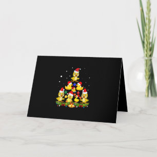 Duck Christmas Tree Card