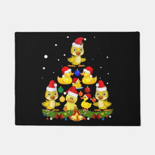 Duck Christmas Tree Doormat