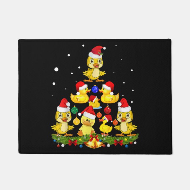 Duck Christmas Tree Doormat (Front)