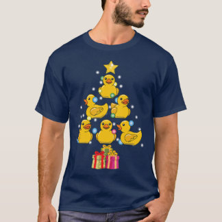Duck Christmas Tree Duckie and Quack Christmas T-Shirt