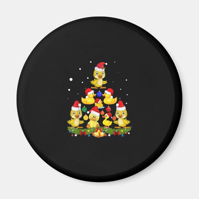 Duck Christmas Tree Magnet (Front)