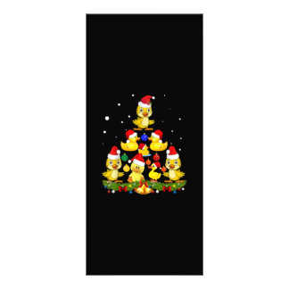 Duck Christmas Tree Rack Card