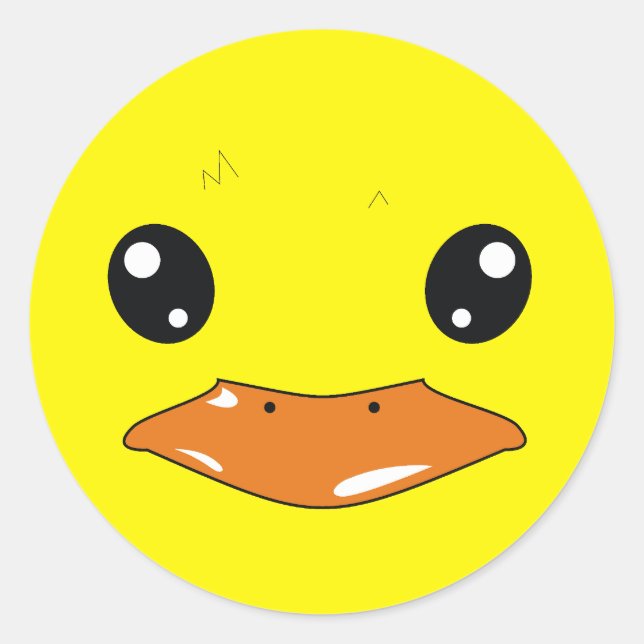 Duck Classic Round Sticker (Front)