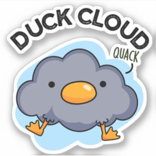 Duck Cloud Funny Weather Pun 