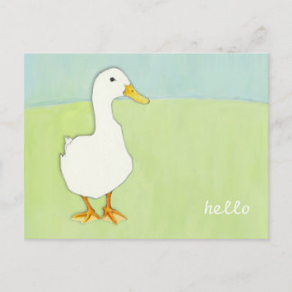 Duck Cool Hello Postcard