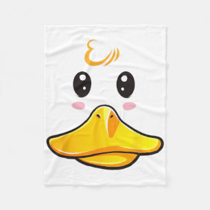 Duck Costume Cute Rubber Ducky Face Halloween Fleece Blanket