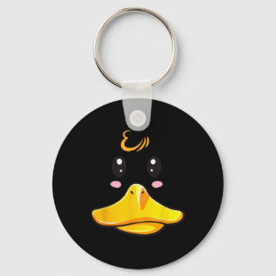 Duck Costume Cute Rubber Ducky Face Halloween Keychain