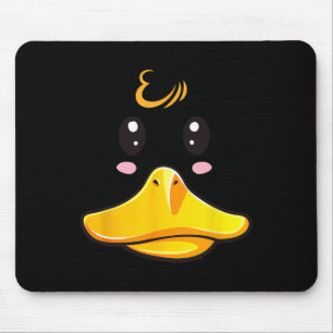 Duck Costume Cute Rubber Ducky Face Halloween Mouse Pad