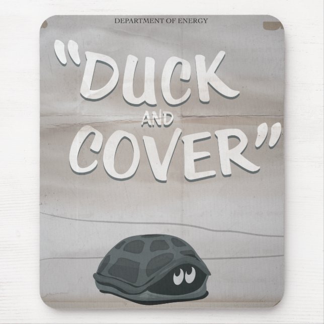 Duck & Cover Mouse Pad (Front)
