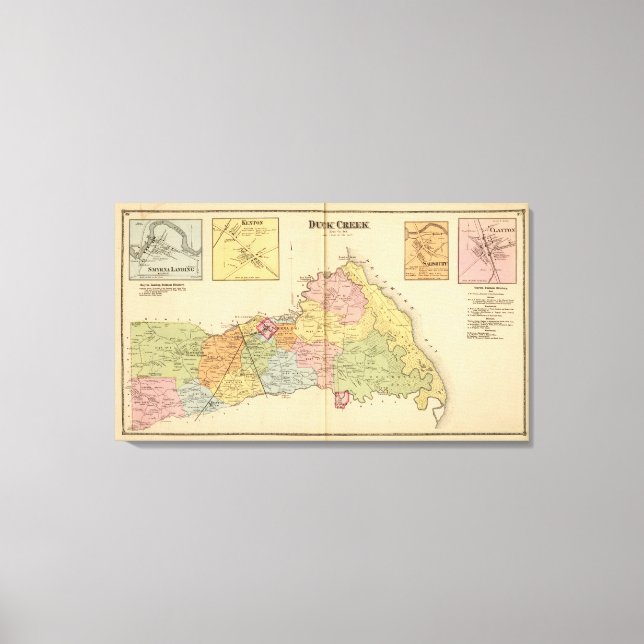 Duck Creek Canvas Print (Front)