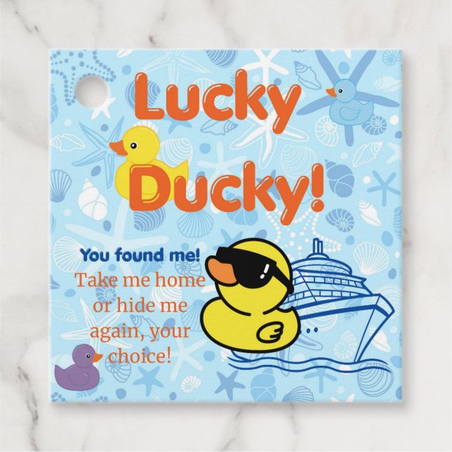 Duck Cruise Blue Tag (Front)