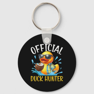 Duck Cruise Boat Shirt Funny Rubber Duck Hunting S Keychain