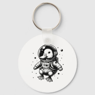 Duck Dad Mom Space - Astronaut Duck Keychain