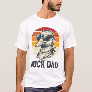 Duck Dad Vintage Duck Sunglasses Vector Shirt Desi
