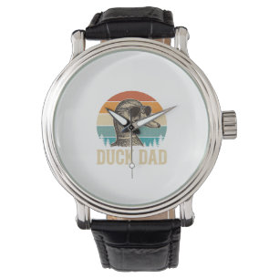 Duck Dad Vintage Engraving Retro Sunset Shirt Desi Watch
