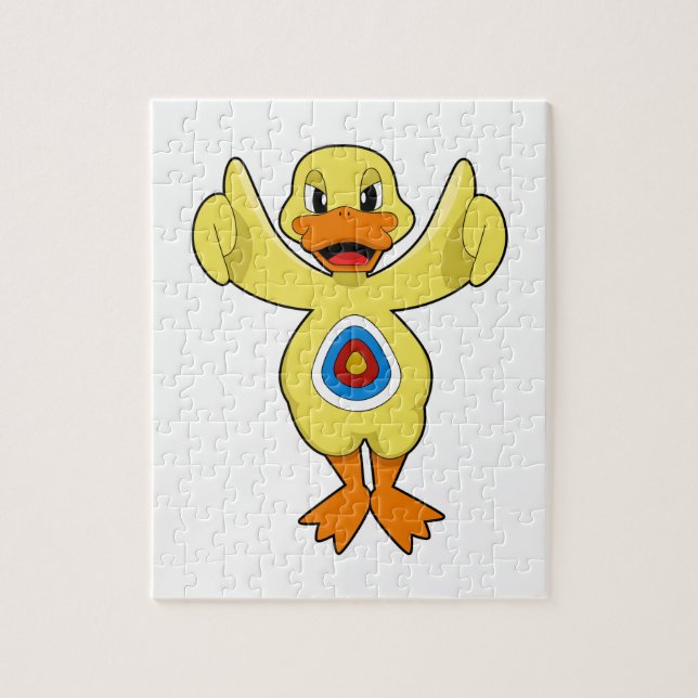 Duck Darts Bullseye Jigsaw Puzzle (Vertical)