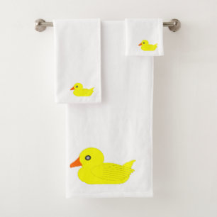 Duck Design Bath Towel Set