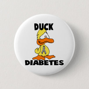 Duck Diabetes 2 Inch Round Button