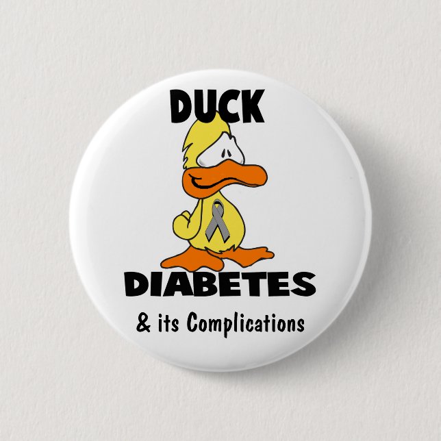 Duck Diabetes - Customized 2 Inch Round Button (Front)