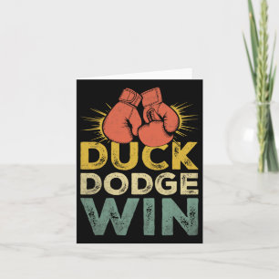 Duck Dodge Win Boxer Sports Strength Gym Athlete B Card