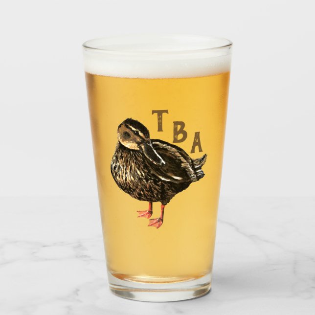 Duck Drinking Glass (Front Filled)