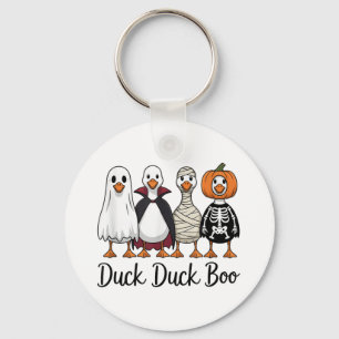 Duck Duck Boo Funny Goose Halloween Costume _1  Keychain