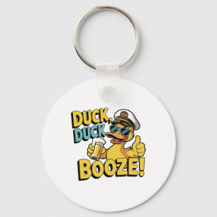 Duck Duck Booze Funny Cruise Family Matching Cruis Keychain