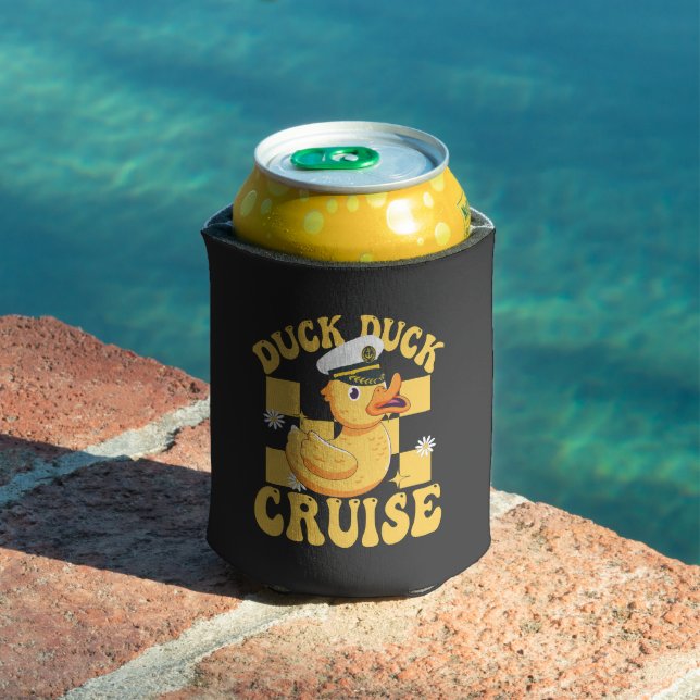 Duck Duck Cruise Funny Family Cruising Matching  Can Cooler (In Situ Pool)
