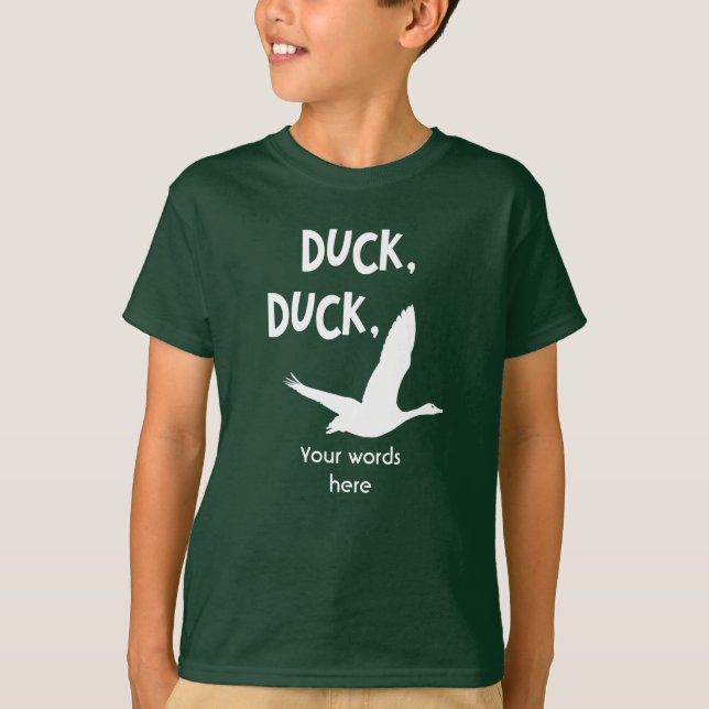 Duck, Duck, Goose Game Customizable T-shirt (Front)