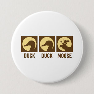 Duck Duck Moose 3 Inch Round Button