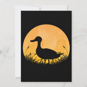 Duck Easy Halloween Outfit Mallard Dipper Moon Holiday Card