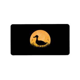 Duck Easy Halloween Outfit Mallard Dipper Moon Label