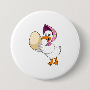 Duck Egg 3 Inch Round Button