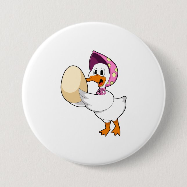 Duck Egg 3 Inch Round Button (Front)