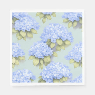 Duck Egg Blue Hydrangea Standard Luncheon Napkins