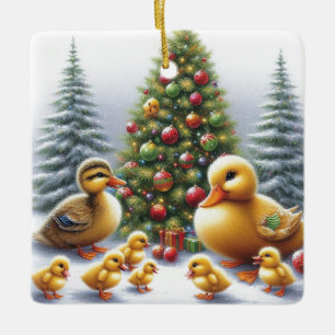 Duck Family Christmas Ornament