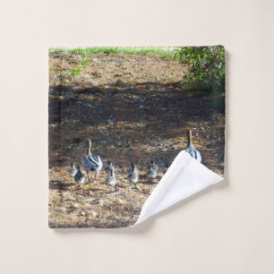 Duck Family Walkies, Washcloth Wash Cloth