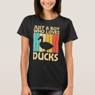 Duck For Boys Kids Duck Farmer Hunting   T-Shirt